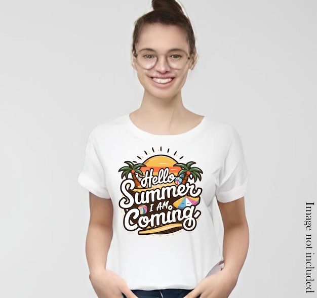 Vector summer beach t shirt design