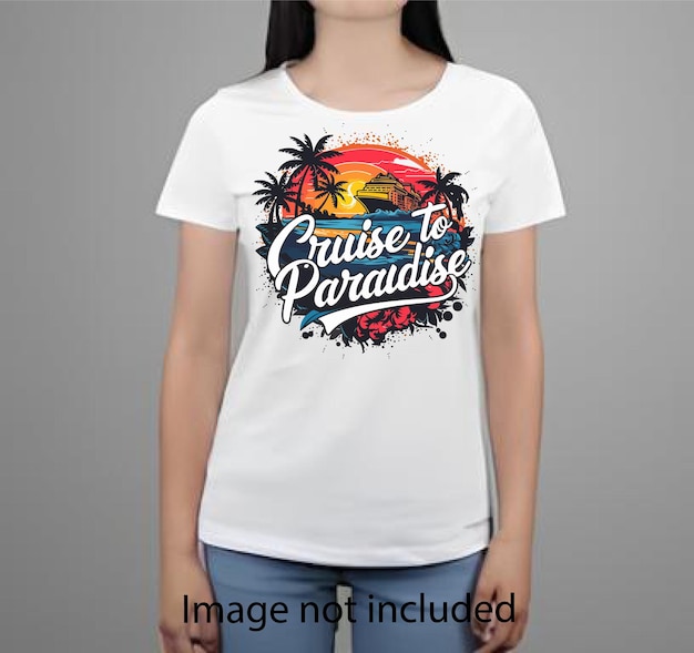 Vector summer beach t shirt design