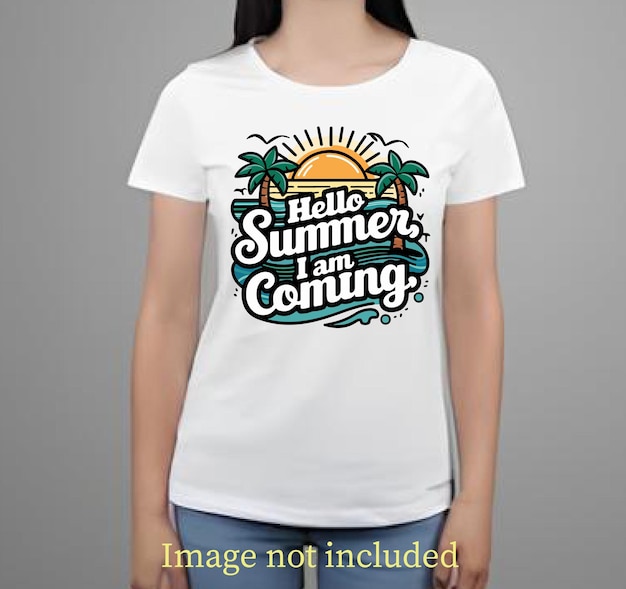 Vector summer beach t shirt design