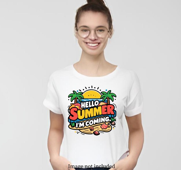 Vector summer beach t shirt design