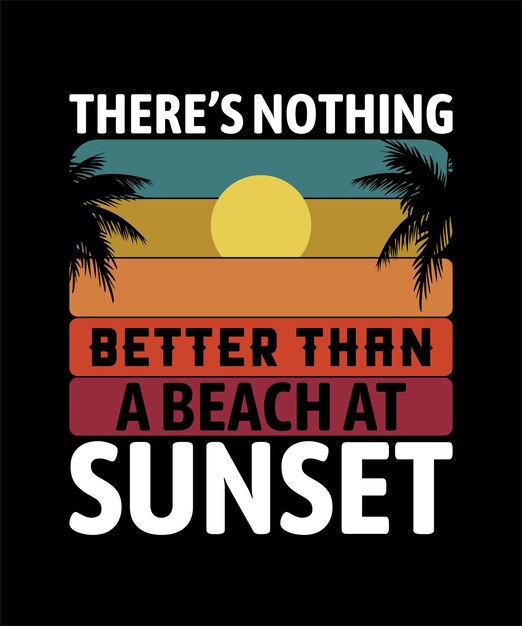 Vector summer beach t shirt design