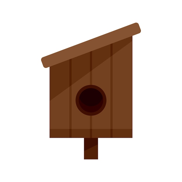 Vector summer bird house icon flat illustration of summer bird house vector icon isolated on white background