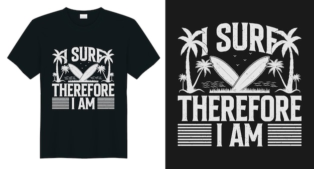 Vector summer black and white shirt design