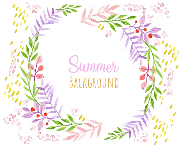 Summer boho background