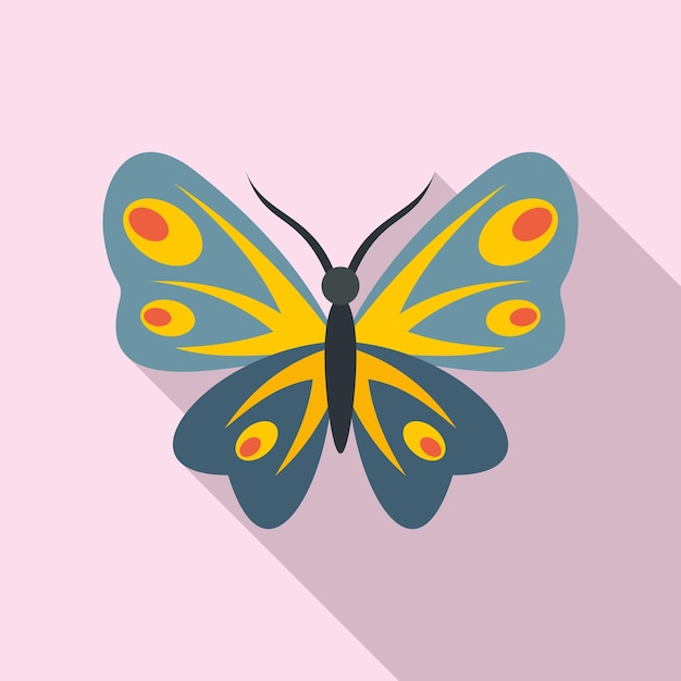 Vector summer butterfly icon flat illustration of summer butterfly vector icon for web design