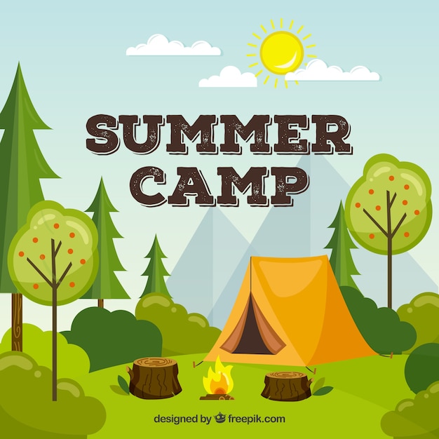 Summer camp background