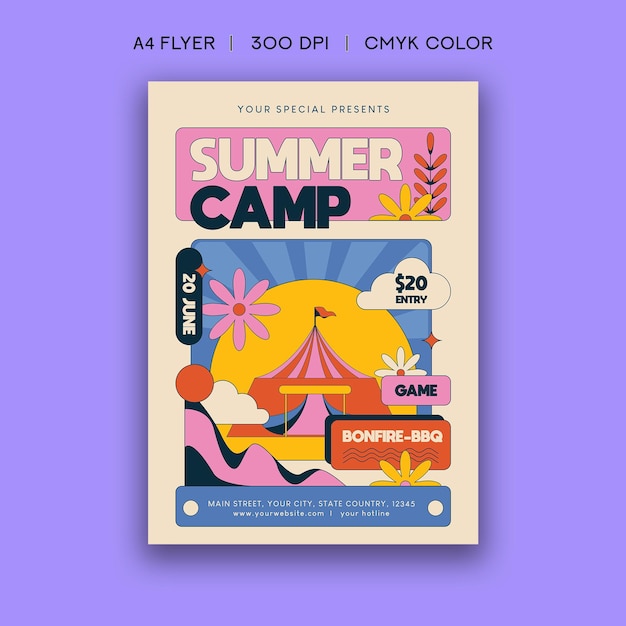 Summer camp flyer