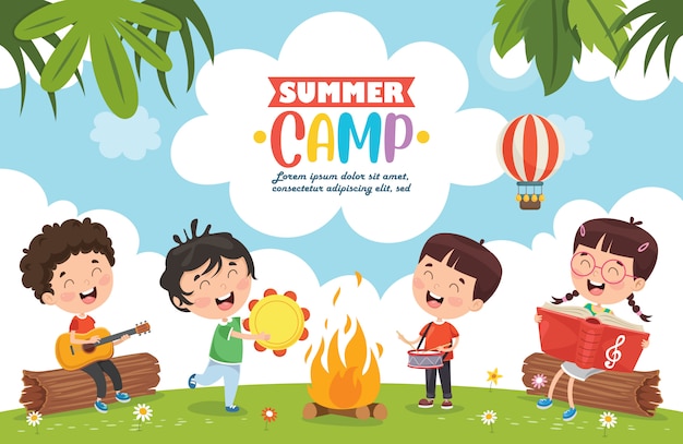 Summer camp kids