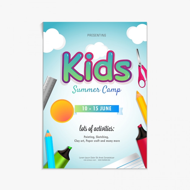 Summer camp poster