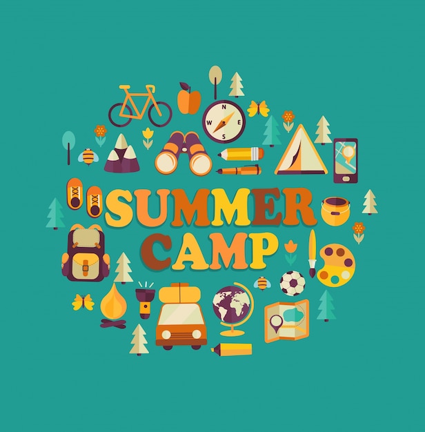 Summer camp themed.