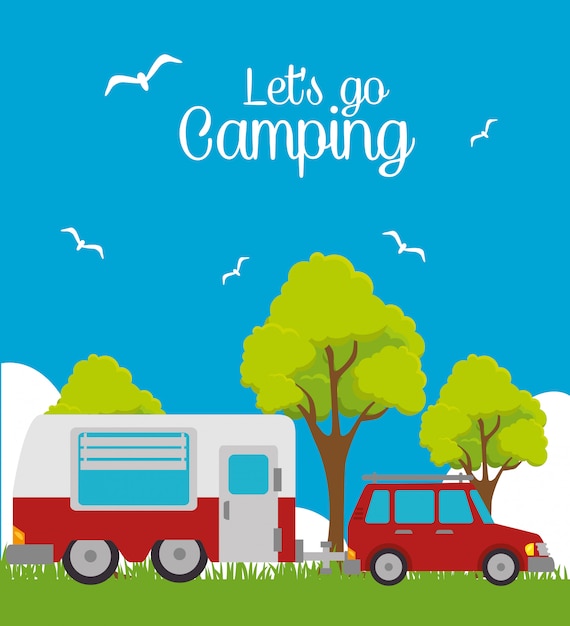 Summer camping and travel 