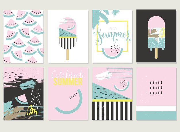 summer card template