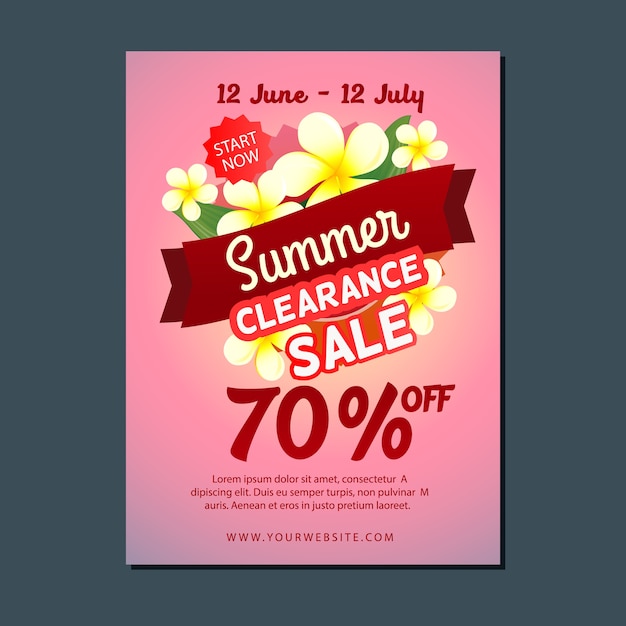 Vector summer clearance sale frangipani