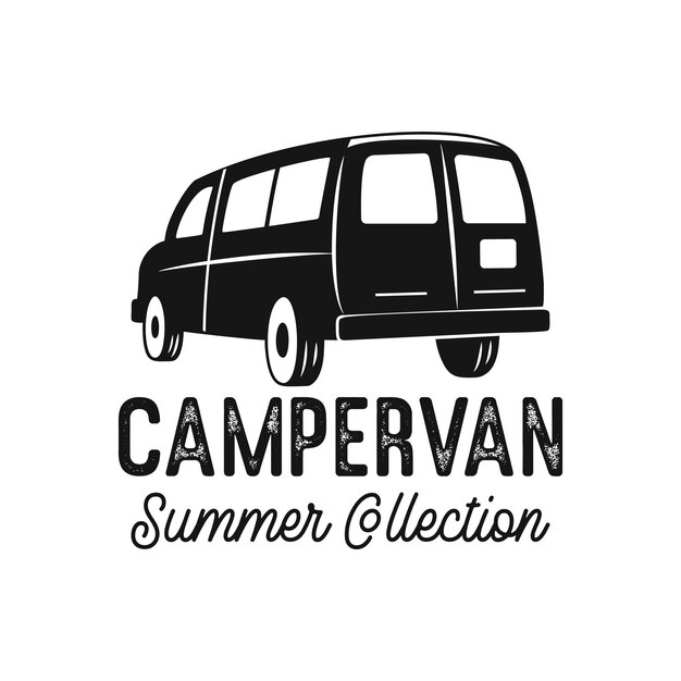 Banner della collezione estiva con camper