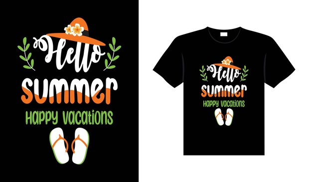 Summer colorful lettering vintage typography vector t-shirt design