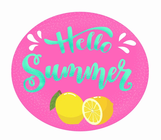 Summer composition with fruit. vector image