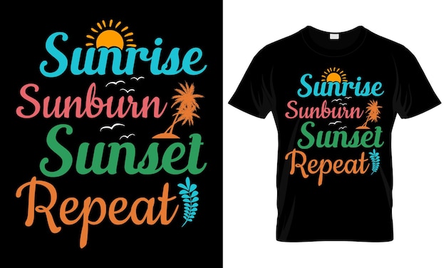 Summer Day T shirt Design Beach Life Summer Vacation t shirt Design