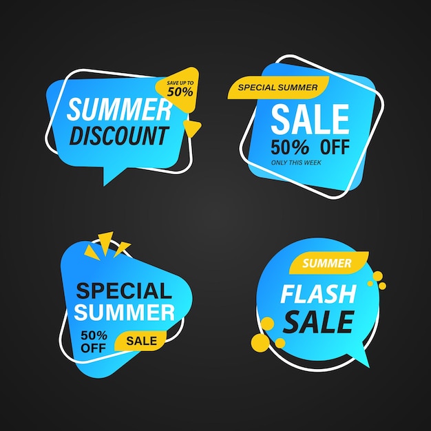 Summer discount label