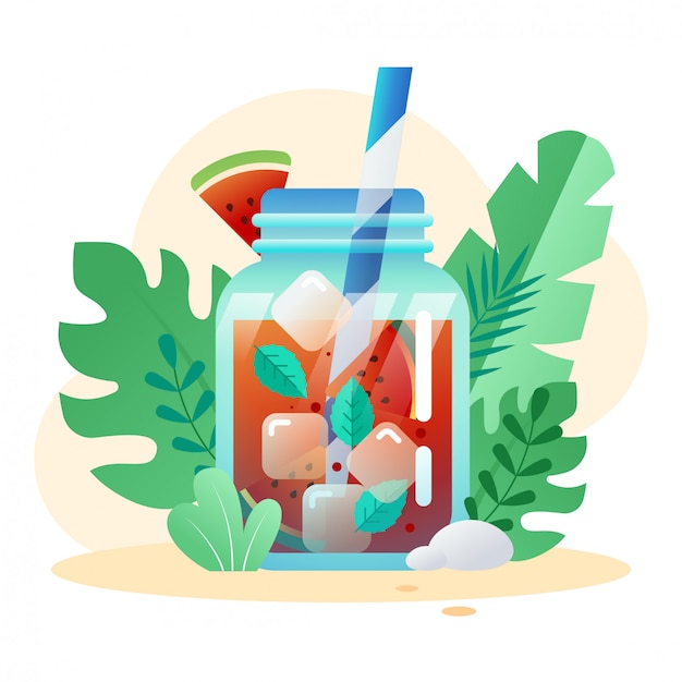 Summer drink vector