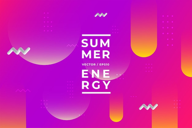 Vector summer energy background eps10 vector