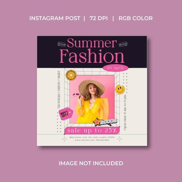 Summer Fashion Socials Media
