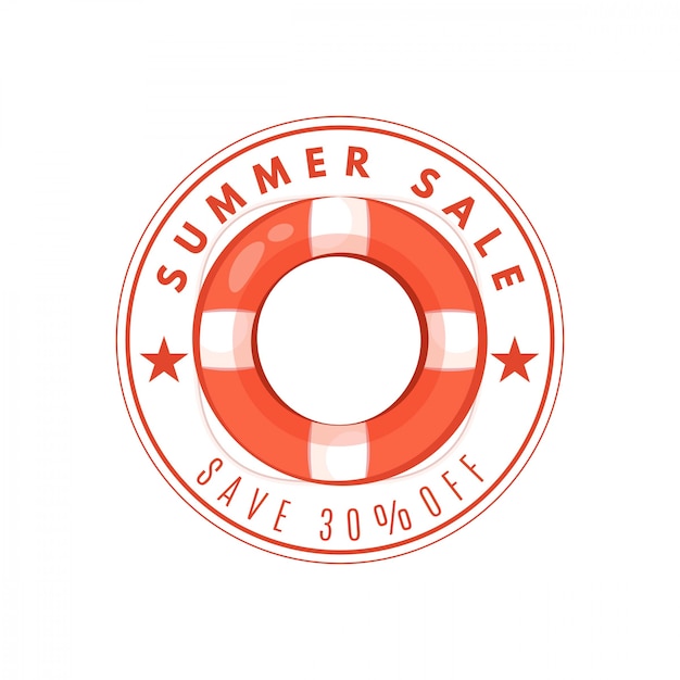 Vector summer float banner