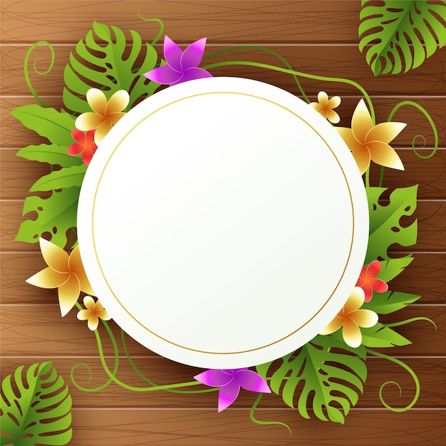 Summer floral background