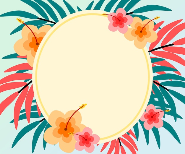 Vector summer flower background design