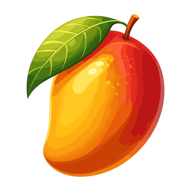summer fruit mango vector illustration