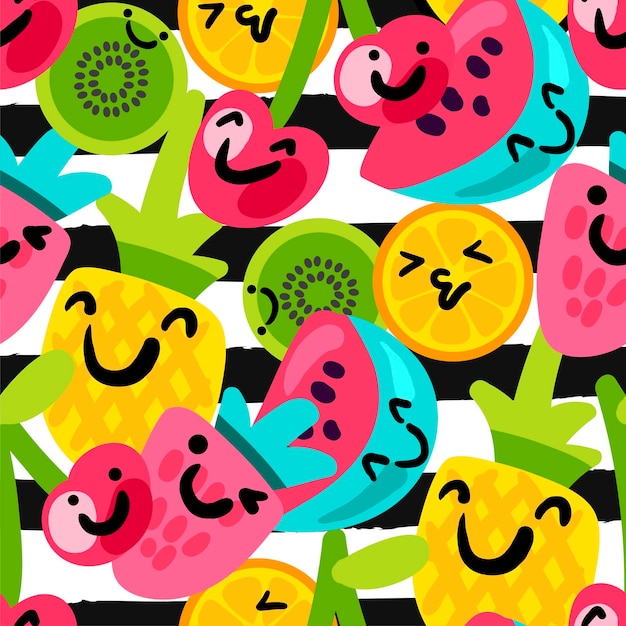 Summer fruits patterns