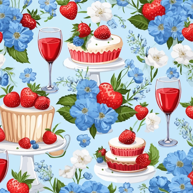 Summer_garden_party_seamless_vector_pattern_blue