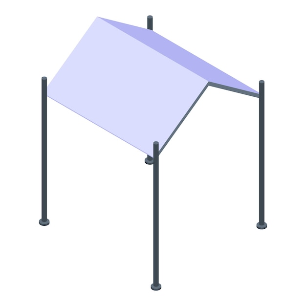 summer gazebo icon isometric of summer gazebo vector icon for web design isolated on white background