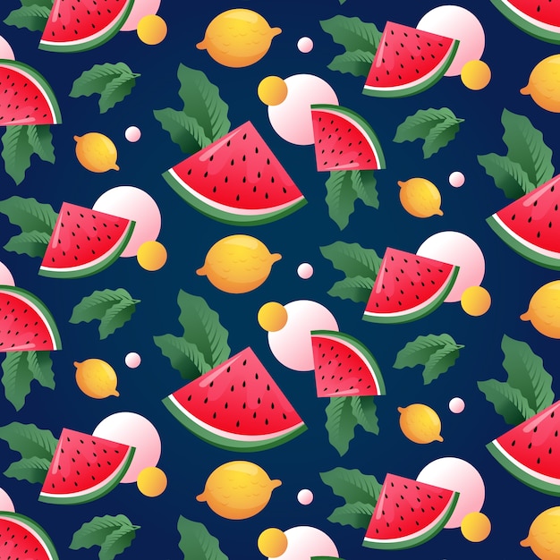 Vector summer gradient summer pattern