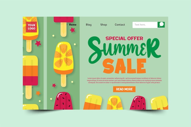 Summer Graphic template Editable Simple and Elegant Design