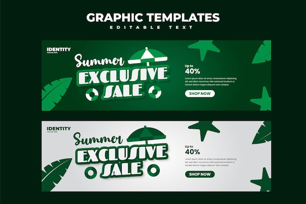Summer graphic template editable