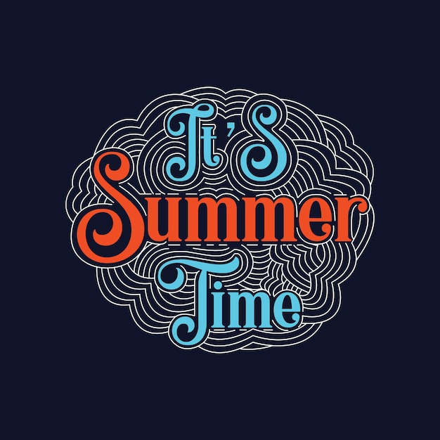 Summer hand drawn lettering