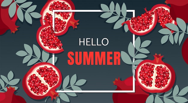 Summer holiday banner design.