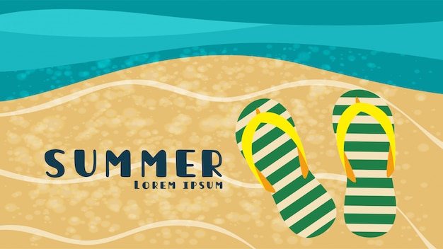 Summer Holiday beautiful web banner background.