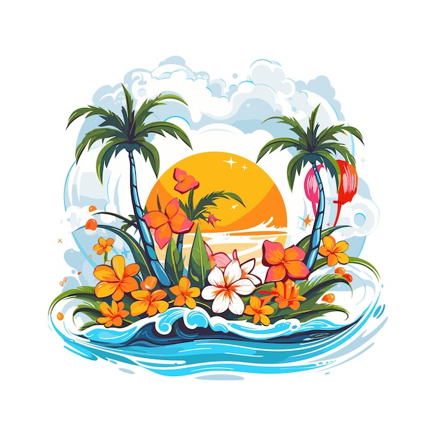 summer holiday clipart background