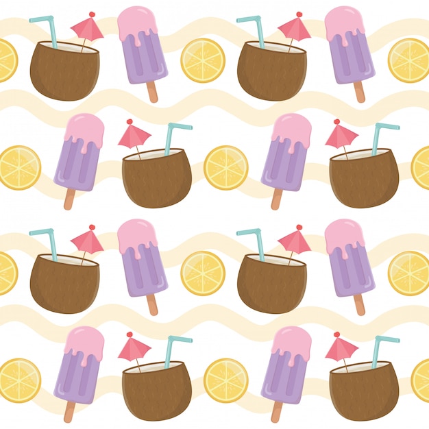 summer holiday poster pattern 