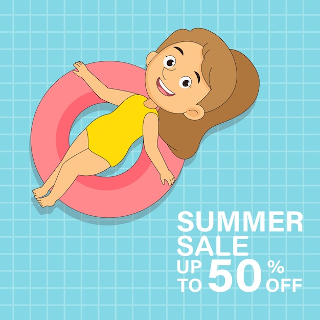 In summer holiday,Summer background .Sale Vector illustration