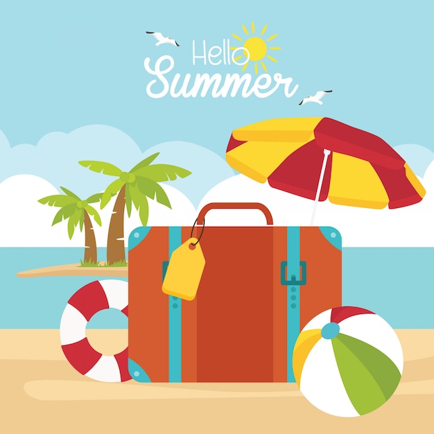 Summer holiday travel card