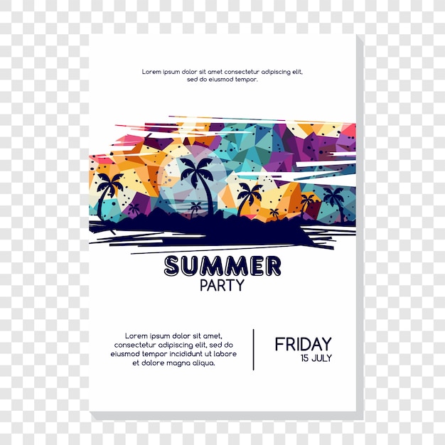 Vector summer holiday vacation theme vector art