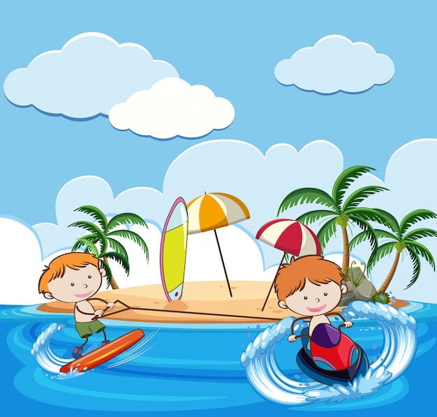 Summer Holiday with Water Activities 