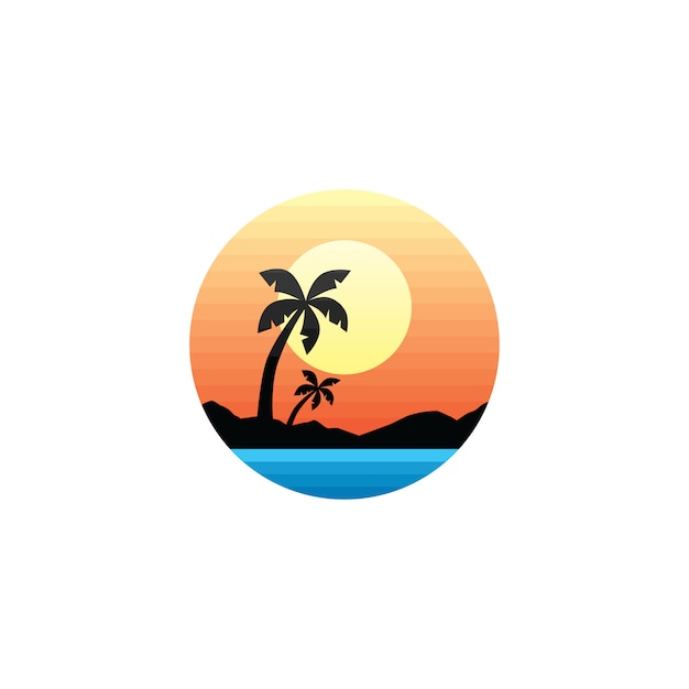 여름 방학 해변 기호 상징 예술