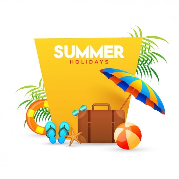 Summer holidays poster