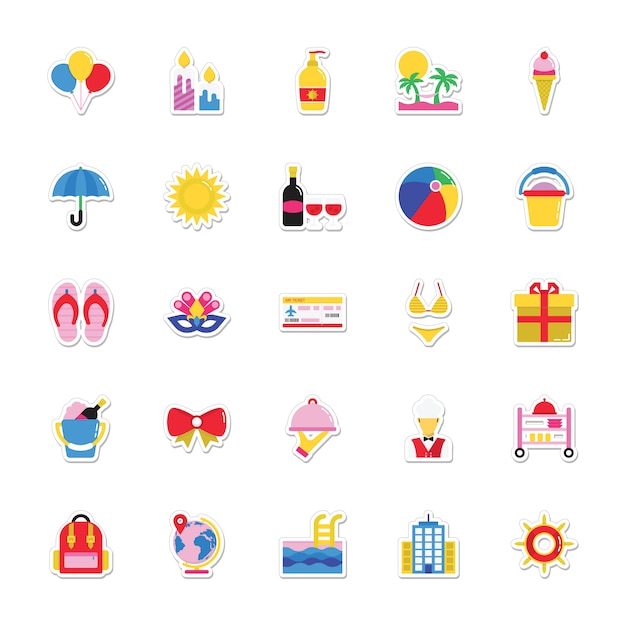 Summer and Holidays Stickers