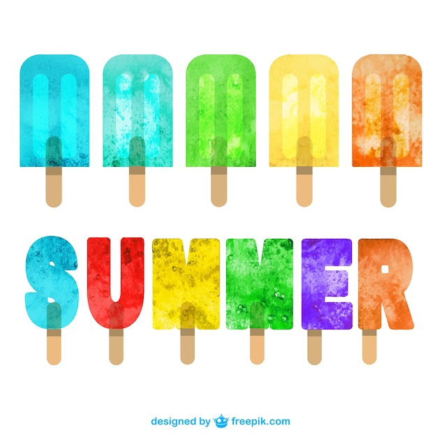 Summer ice pops