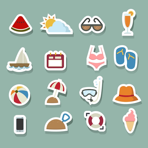 Summer Icons set