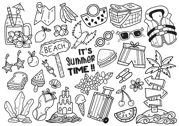 Summer illustration Vector for banner poster flyer